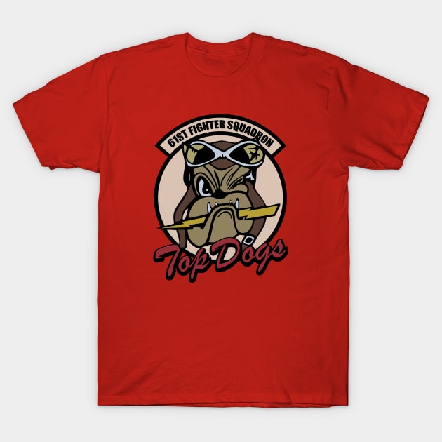 WW2 61st Fighter Squadron - Top Dogs T-Shirt by TCP